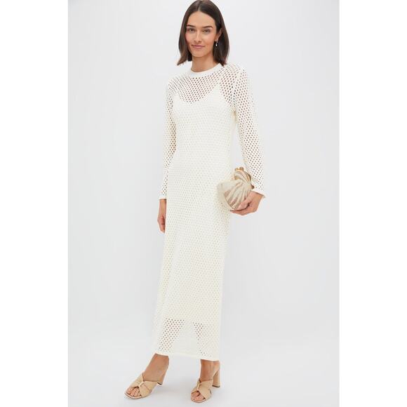 HYACINTH HOUSE Cream Knit Amanyara Maxi Dress Size XL NWT Retail $178 Tuckernuck - Picture 7 of 8